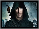 Kaptur, Oliver Queen - Stephen Amell, Arrow, Serial, Zielona strza�a